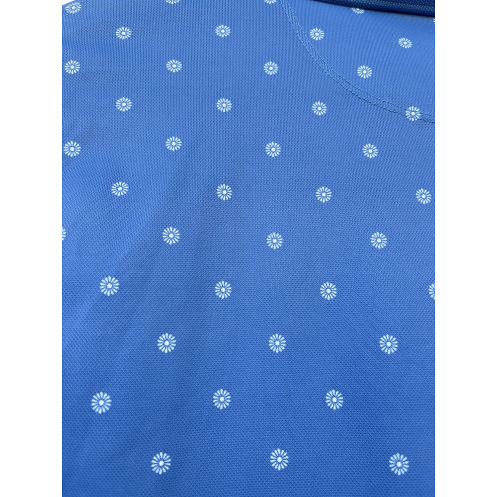 Goodfellow & Co Blue Polo Shirt Small Short Sleeve Patterned Golf Casual - Picture 5 of 13